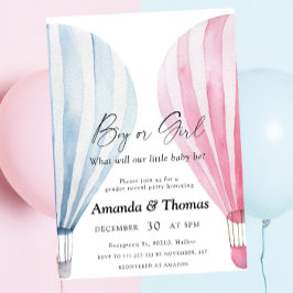 Jongen of meisje - Hete luchtballonnen - gender re Kaart