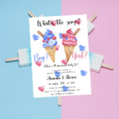 Jongen of meisje - Ice Cream - gender reveal party Kaart