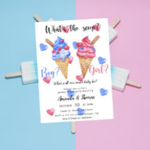 Jongen of meisje - Ice Cream - gender reveal party