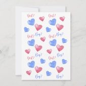 Jongen of meisje - Ice Cream - gender reveal party Kaart (Achterkant)