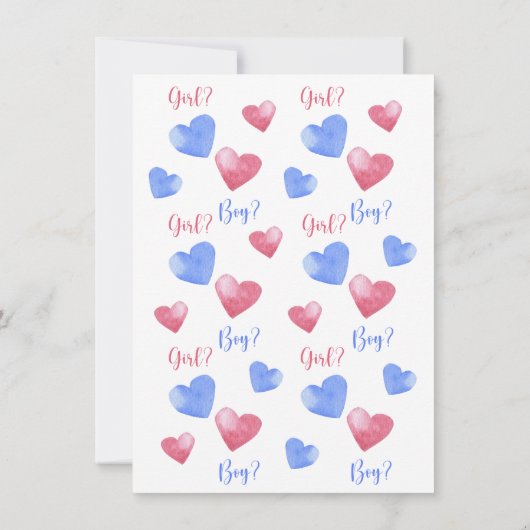 Jongen of meisje - Ice Cream - gender reveal party Kaart (Achterkant)