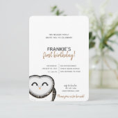 jongen of meisje IEDERE LEEFTIJD bos OWL BIRTHDAY Kaart (Staand voorkant)