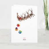 Jongen of Meisje Naam Sinterklaas Personaliseer Ke Feestdagen Kaart (Achterkant)