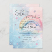 Jongen of Meisje Rainbow Waterverf onthullen Uitno Kaart (Voorkant / Achterkant)