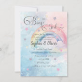 Jongen of Meisje Rainbow Waterverf onthullen Uitno Kaart (Voorkant)