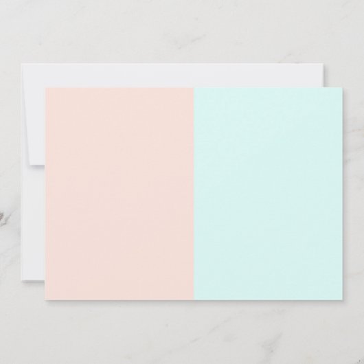 Jongen of meisje roze blauw baby shower geslachtso kaart (Achterkant)