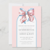 Jongen of meisje roze en blauw Geslacht onthullen Kaart (Voorkant)