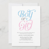 Jongen of meisje, Roze en Blauw, Modern, Gender Re Kaart (Voorkant)