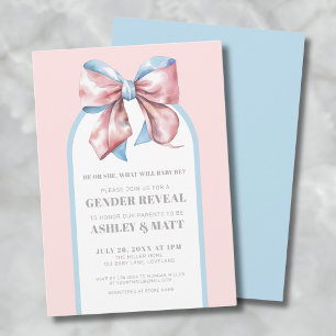 Jongen Of Meisje Roze En Blauwe Geslacht Reveal Kaart