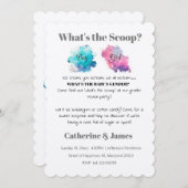 Jongen of meisje, wat zal het geslacht onthullen? kaart (Voorkant / Achterkant)