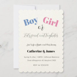 Jongen of meisje, wat zal het geslacht onthullen? kaart