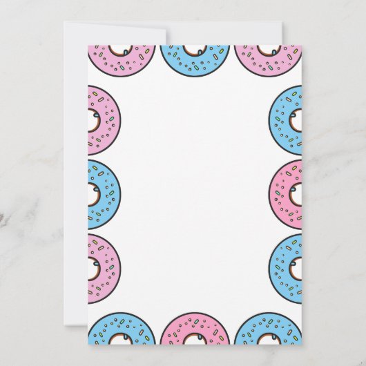 Jongen of Meisje We Donut Ken Geslacht Onthullen Kaart (Achterkant)