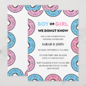 Jongen of Meisje We Donut Ken Geslacht Onthullen Kaart (Voorkant / Achterkant)
