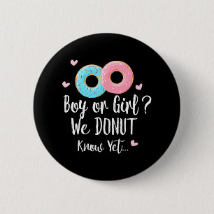 Jongen of Meisje We Donut Ken Geslacht Onthullen Ronde Button 5,7 Cm