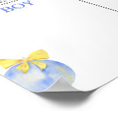 Jongen of meisje we weten geslacht openbaren grafi poster (Hoek)