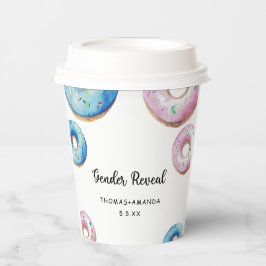 Jongen of meisje we weten niet geslacht openbaren papieren bekers