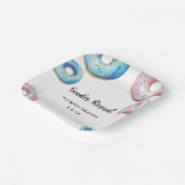 Jongen of meisje we weten niet geslacht openbaren papieren bordje (Gebogen)