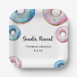 Jongen of meisje we weten niet geslacht openbaren papieren bordje