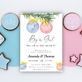 Jongen of meisje - Winterfeest - Geslacht onthulle Kaart