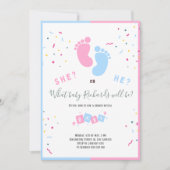 Jongen of meisjes Baby Genderinnovatie Kaart (Voorkant)