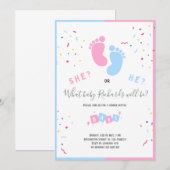 Jongen of meisjes Baby Genderinnovatie Kaart (Voorkant / Achterkant)