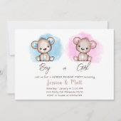 Jongen of meisjes Beer Genderkwesties onthullen pa Kaart (Voorkant)