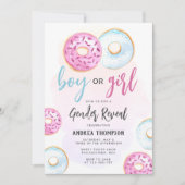Jongen of meisjes Donut Gender onthullen Kaart (Voorkant)