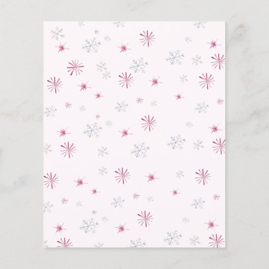 Jongen of meisjes Elephant Pink Baby shower Game (Achterkant)