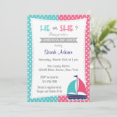 Jongen of meisjes Genderkwesties onthullen partiju Kaart (Staand voorkant)