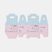 Jongen of meisjes Geslachtsfeest Bedankdoosjes (Uitgevouwen)