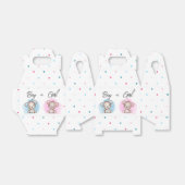 Jongen of meisjes Geslachtsfeest Bedankdoosjes (Uitgevouwen)