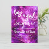 Jongen of meisjes Geslachtsfeest Kaart (Staand voorkant)