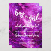 Jongen of meisjes Geslachtsfeest Kaart (Voorkant / Achterkant)