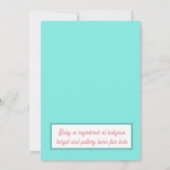 Jongen of meisjes Glitter Balloons Baby Kaart (Achterkant)