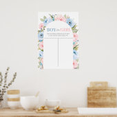 Jongen of meisjes, griepgrafiek, denk eens aan het poster (Keuken)