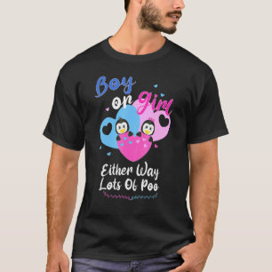 Jongen of meisjes, hoe dan ook veel poo pinguïn ge t-shirt