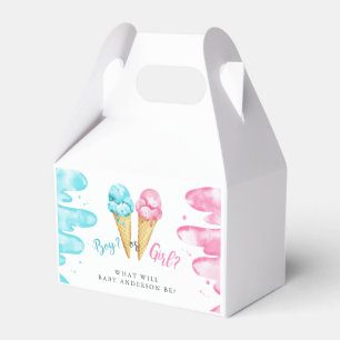 Jongen of meisjes Ice Cream Geslacht Fee Party Bedankdoosjes