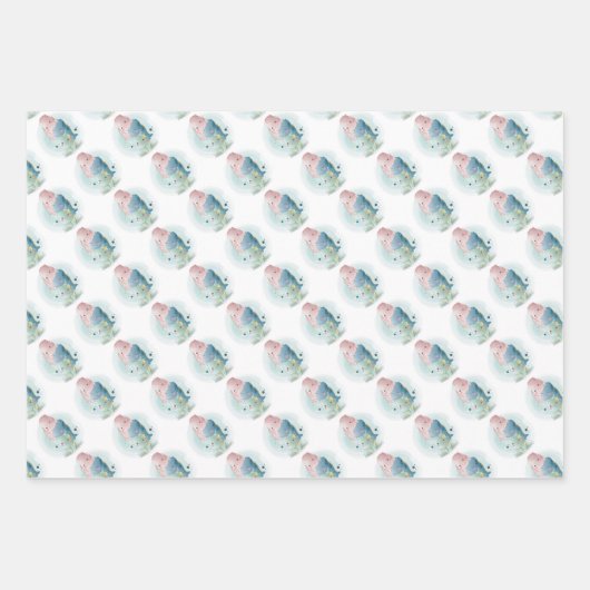 Jongen of meisjes met Baby Dinosaurs Inpakpapier Vel (Voorkant)