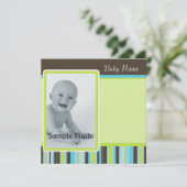 Jongen of meisjes Stripe Kaart (Staand voorkant)