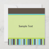 Jongen of meisjes Stripe Kaart (Achterkant)