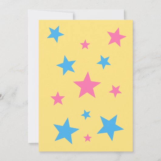 Jongen of meisjes Teddy bears Gender Reopenbaart f Kaart (Achterkant)