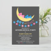 Jongen of meisjes Teddy bears Gender Reopenbaart f Kaart (Staand voorkant)