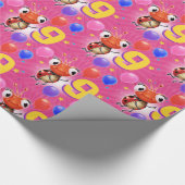 Jongen of meisjes van 9 jaar oud Ladybug inpakken Cadeaupapier (Hoek)
