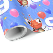 Jongen of meisjes van 9 jaar oud Ladybug inpakken  Cadeaupapier (Rol Hoek)