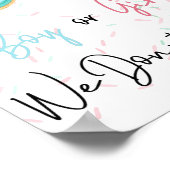 Jongen of meisjes, we weten dat seksespecificaties poster (Hoek)