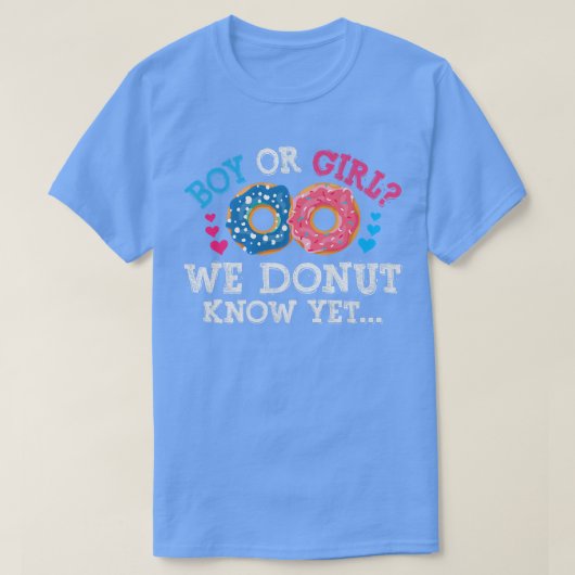 Jongen of meisjes We weten niet dat Baby Show open T-shirt (Design voorkant)