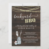 Jongen- of meisjesfeest op de achtertuin BBQ Kaart (Voorkant)