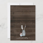 Jongen- of meisjesfeest op de achtertuin BBQ Kaart (Achterkant)