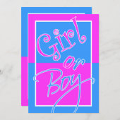 Jongen- of meisjesgeslacht onthullen neutraal kaart (Voorkant / Achterkant)