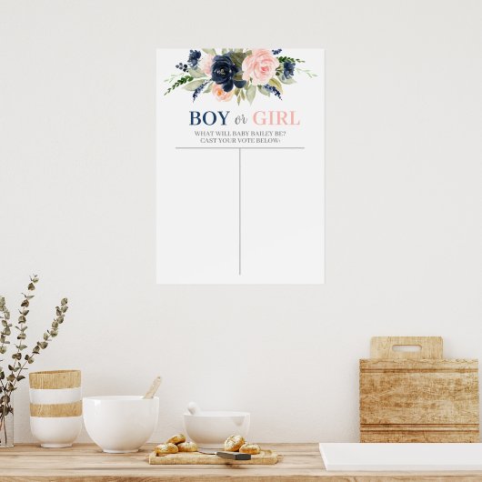 Jongen- of meisjeskaart, Raad eens het Poster Gend (Keuken)